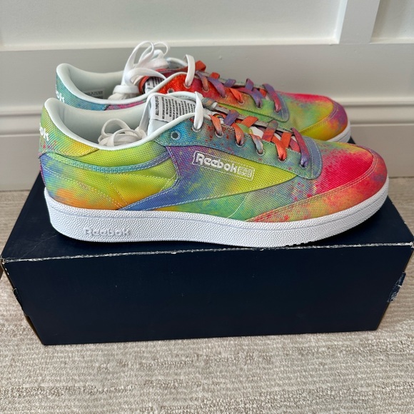 Reebok Other - Reebok Club C 85 Rainbow All Types of Love Tennis
